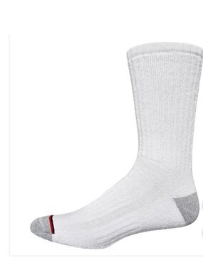 Kirkland Signature Men's Athletic Socks 8-Pair White Full Cushion Arch Support